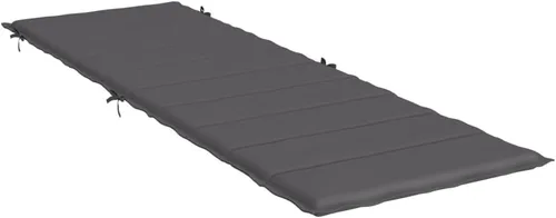 Cojín para tumbona antracita de 73.2 x 22.8 x 1.2 pulgadas, cojines de tela Oxford para Sillas de Comedor para sillas de patio al aire libre,