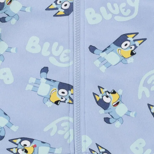 Miniatura 5 de Bluey Conjunto de sudadera con capucha de forro polar con cremallera para niños pequeños a grandes