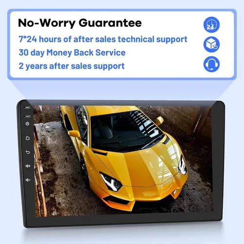 Miniatura 7 de [2G+32G] 10.1 pulgadas Android 11 Estéreo de coche doble DIN con Wireless/Wired CarPlay y Android Auto, pantalla táctil Android Radio con Mirror