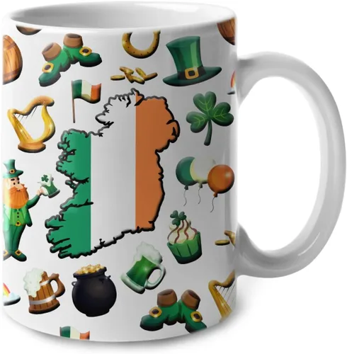 Miniatura 32 de Lotacy Taza de café con símbolos de Cuba con bandera de mapa, taza de cerámica de bandera cubana de 11 onzas, recuerdo de Cuba y regalos, idea