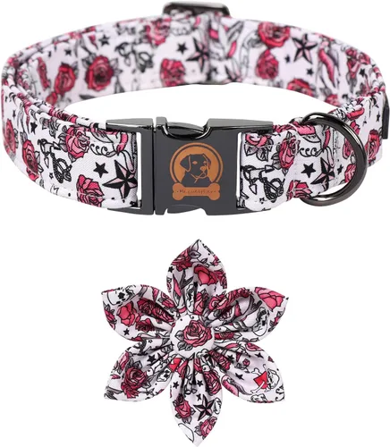 Miniatura 10 de MR. CHUBBYFACE· Collar de Pascua para perro de conejo con lazo, collar ajustable para mascotas con corbatín para perros pequeños, medianos y grandes