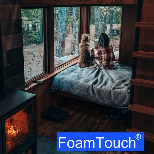 Miniatura 5 de FoamTouch Cojín de banco de espuma viscoelástica de gel de 4 x 30 x 72 pulgadas, repuesto de firmeza media