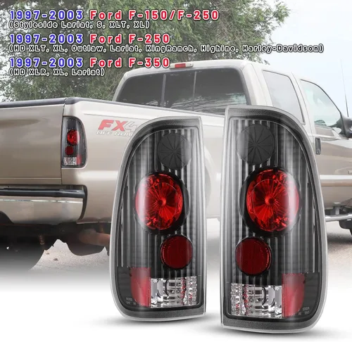 Miniatura 3 de Luces traseras compatibles con Ford 1997 1998 1999 2000 2001 2002 2003 F-150/F-250/F-350 Styleside XLT XL XLR Lariat Outlaw KingRanch Highine luces