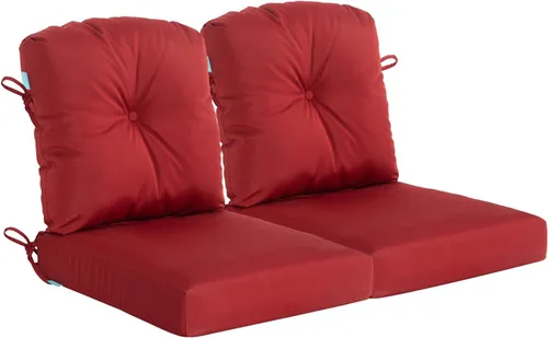Miniatura 18 de QILLOWAY Juego de cojines para sillas de exterior con cuerdas, cojines de repuesto para muebles de patio (beige)