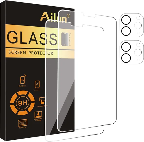 Ailun - Protector de pantalla para iPad Pro de 11 pulgadas 2022/2021/2020 (4ª/3ª/2ª generación) Paquete de 2 + Paquete de 2 protectores de lente de