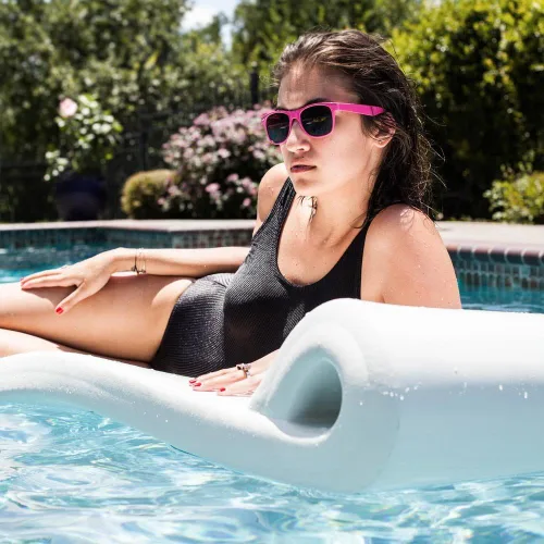 Miniatura 2 de Pool Mate Flotador de piscina de espuma 3XL blanco, fabricado en EE. UU