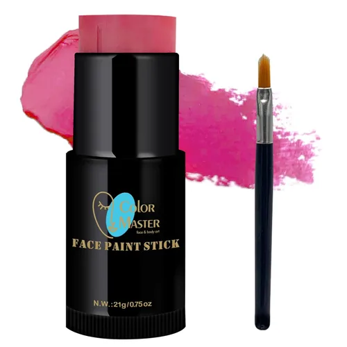 Miniatura 12 de ColorMaster - Pintura en barra negra para rostro y cuerpo, 0.75 onzas, crema retorcida para ojos de béisbol, pintura facial de fútbol, disfraces