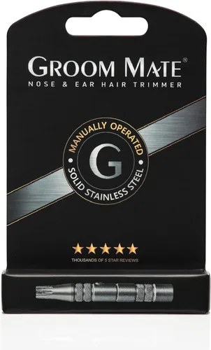 Miniatura 4 de Cortador de pelo de oreja y nariz Groom Mate platino XL fabricado en EE. UU., Plateado