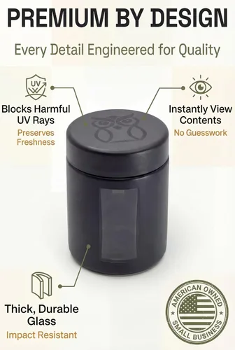Miniatura 7 de Treehouse Recipientes a prueba de olores (4.1 fl oz), tarros con tapas herméticas para hierbas, especias, café y té, tarros de almacenamiento