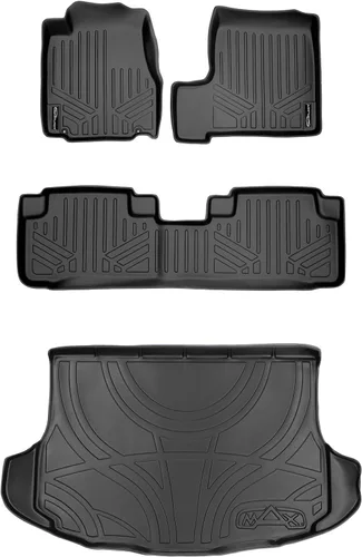 Miniatura 9 de SMARTLINER Juego de alfombrillas de primera fila para Honda CR-V 2007-2011