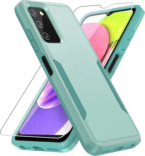 Miniatura 12 de Funda para Samsung Galaxy A03S, con protector de pantalla [prueba de caídas de grado militar], resistente, resistente, a prueba de golpes, para Negro