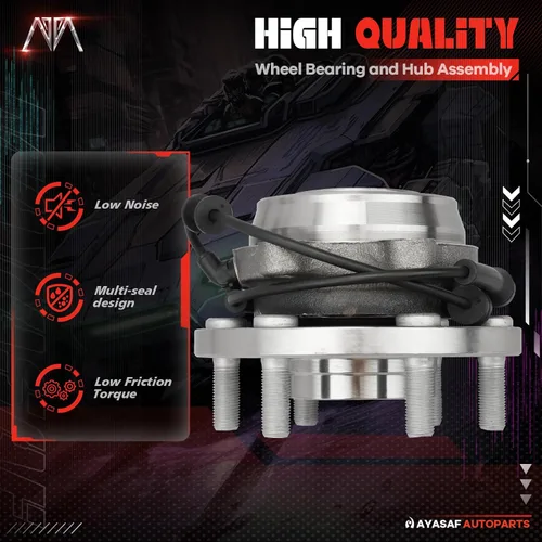 Miniatura 2 de 515065 [4WD/AWD solamente, 6 lengüetas, paquete de 2] Conjunto de cojinete de cubo de rueda delantera con ABS para Frontier/Xterra 2005-2015, 2
