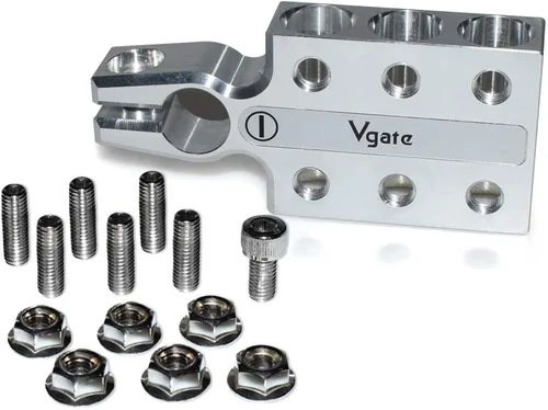 Miniatura 4 de Vgate Abrazaderas de terminal de batería de plomo ácido, calibre 8AWG hasta 4/0 (XL) AWG, conectores de 12 vías, positivo y negativo (+/-) (par)