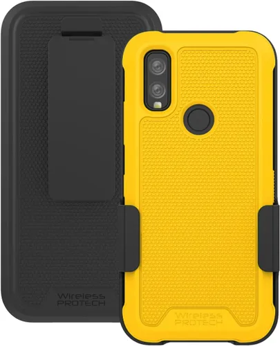 Miniatura 10 de Funda compatible con Kyocera DuraSport Phone Modelo C6930. Funda giratoria resistente con clip para cinturón y funda de TPU flexible y resistente