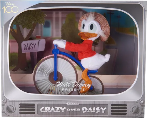 Disney 100 años de maravilla Walt Disney presenta “Loco por Daisy” Pato Donald de peluche coleccionable, juguetes para niños de 5 años en adelante,