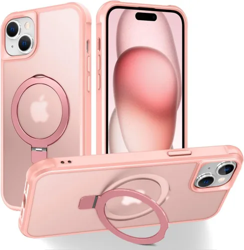 Miniatura 173 de CHAOFEnG Funda magnética compatible con iPhone 11 con soporte, prueba de caídas de grado militar, compatible con imán, anillo translúcido, parte