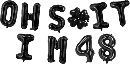 Miniatura 13 de Globos de látex de 16 pulgadas con texto en inglés "Oh I'm 14" Black Hallo Fourteen Cheers to 14 Years Old Theme Decor for Man Woman Happy 14th