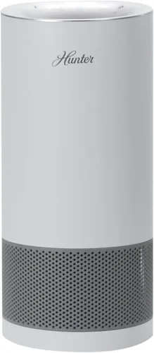 Hunter HP450UV - Purificadores de aire redondos para el hogar, torre purificadora de aire HEPA verdadera para mascotas, olores, alérgenos, humo,