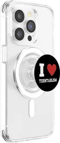 Miniatura 3 de Turntablism Turntable Vinyl Dj Love Heart Cool Vintage Retro PopSockets MagSafe PopGrip for iPhone