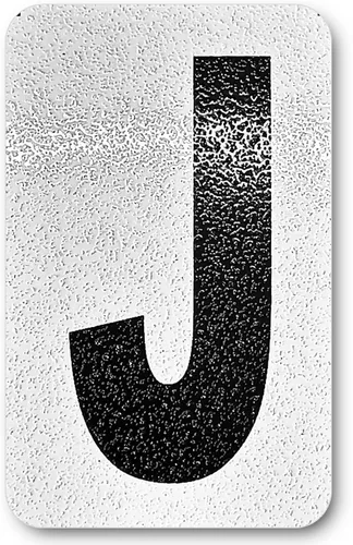 Miniatura 119 de Despegar y pegar individuales, números y letras de aluminio reflectantes, se adhiere al hormigón, madera, metal, azulejos, ladrillo, vidrio