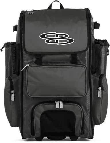 Miniatura 51 de Boombah Rolling Superpack - Bolsa para equipo de béisbol/sóftbol, varios colores, mango telescópico y capacidad para 4 murciélagos, versión