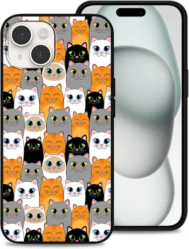 Miniatura 22 de Funda diseñada para iPhone 15 Pro Max, funda de teléfono con patrón de mariposa dorada y blanca para hombres, mujeres, niños y niñas, TPU suave