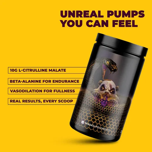 Miniatura 3 de Underground Bio Labs: Panda Supps Pandamic, Extreme Pre Entrenamiento para un máximo rendimiento, bomba y concentración (40 cucharadas)