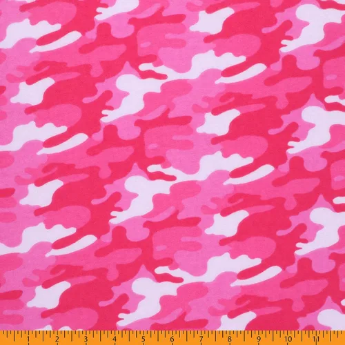 Miniatura 4 de Mook Fabrics Tela de franela de camuflaje [43 pulgadas de ancho] – Doble cepillado, material 100% algodón para acolchado, detalles de decoración