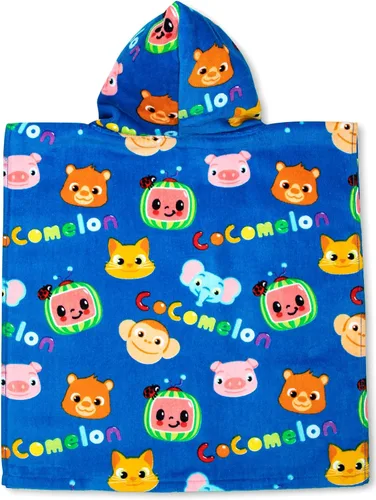 Miniatura 3 de Jay Franco CoComelon Melon Poncho con Capucha para Baño/Piscina/Playa - Toalla de Algodón Súper Suave y Absorbente, Mide 28 x 28 Pulgadas