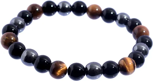 Pulsera de cuentas, protección curativa de energía para chakras, alivia el estrés y la ansiedad, regalo para hombres y mujeres, 0.315 in