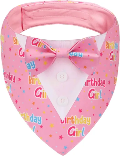 Miniatura 8 de ADOGGYGO Bandana de esmoquin para perro de cumpleaños, collar azul con corbatín, disfraz formal ajustable de cumpleaños para perros extra pequeños