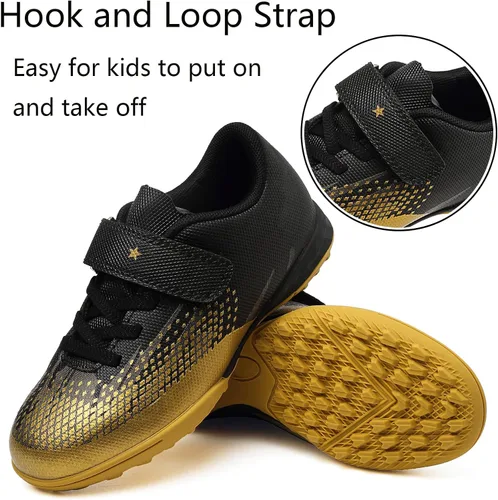 Miniatura 3 de Kids Turf Soccer Shoes Boys Girls Youth Indoor Outdoor Soccer Cleats Football Shoes (ToddlerLittle KidBig Kid)