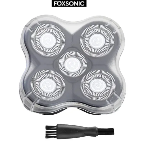 Miniatura 7 de Afeitadora mejorada de 5 cuchillas para afeitadora de cabeza, cabezas de repuesto de afeitadora eléctrica de 5D para hombres para muchas marcas