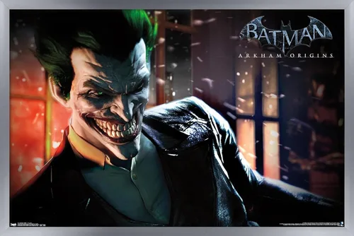 Miniatura 11 de Trends International DC Comics - Póster de pared de Arkham Origins de Arkham Origins, 14.725 x 22.375 pulgadas, versión enmarcada de madera