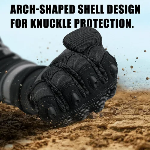 Miniatura 4 de Cierto Guantes de motocicleta para hombres y mujeres, guantes de conducción para pantalla táctil con protector de nudillos duro, palma