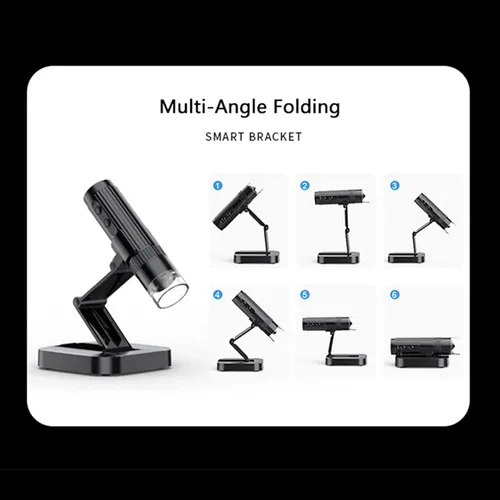 Miniatura 7 de Microscopio digital, cámara plegable de microscopios de bolsillo de mano, microscopio USB de aumento 50X a 1000X para iOS