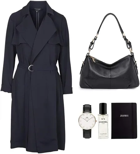 Miniatura 7 de Kattee Bolsos de cuero suave para mujer bolsos de hombro vintage con asa superior auténtica