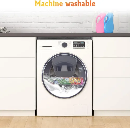 Miniatura 6 de Alfombra de baño antideslizante para bañera y ducha, lavable a máquina, antideslizante, con dibujos animados, con agujeros de drenaje y ventosas