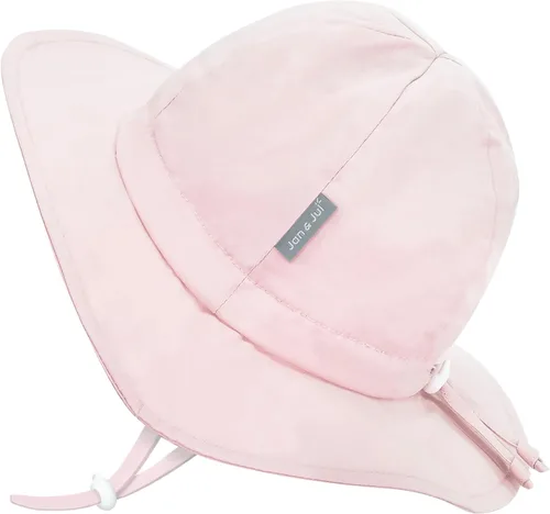 Miniatura 9 de JAN & JUL Sombrero de sol de algodón UPF 50+ con ala ancha para niñas pequeñas