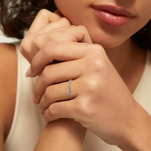 Miniatura 7 de FOCALOOK Anillo de plata de ley 925 de 0.110 in de ancho, tamaño 4, anillo de plata envejecida, hipoalergénico para mujer