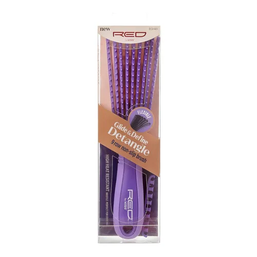 Miniatura 11 de Red by Kiss Cepillo desenredante antideslizante Glide & Define con cerdas naturales de jabalí 10% para cabello natural