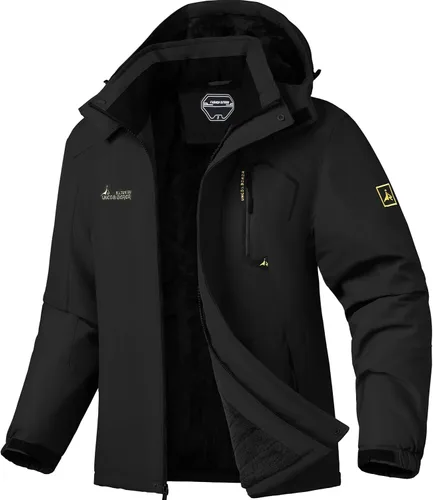 Chaqueta de esquí para hombre, impermeable, cálida, abrigo de nieve de invierno para senderismo