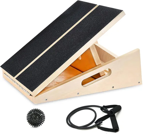 MUCITAGF Tabla Inclinada Profesional, Tabla Inclinable Ajustable y Estirador de Pantorrilla, Tabla Inclinada para Estiramiento de Pantorrilla, Tabla