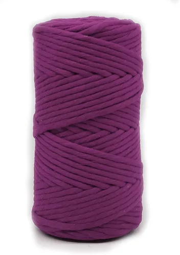 Miniatura 16 de Cuerda de macramé 21S de 0.157 in x 328.1 ft, cuerda trenzada de algodón 100% puro de lujo, cuerda trenzada para manualidades, colgar en la pared