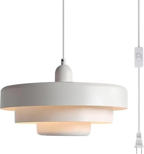 Miniatura 11 de Lámpara Colgante Rosa con Enchufe, Luz Colgante Moderna de Mediados de Siglo, Accesorios de Lámpara Colgante, Luz Colgante de Estilo Nórdico