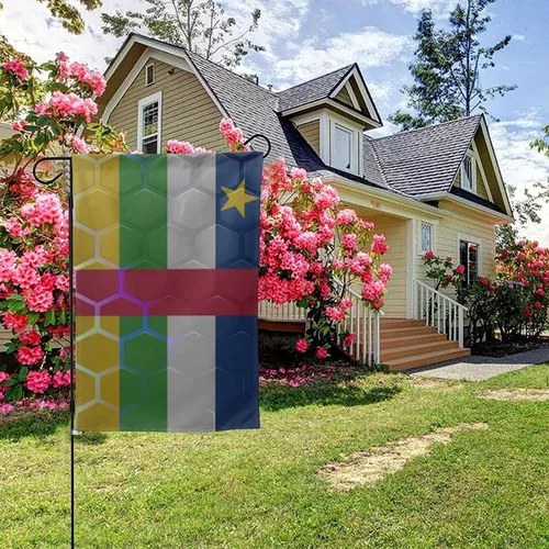 Miniatura 5 de Flag Of The Central African Republic Garden Flag 28"x40" Inch Double Sided Garden Flags Home Lawn Outdoor Decor Flags Party Banner Welcome Flag