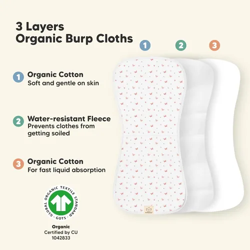 Miniatura 8 de KeaBabies Paquete de 3 sacos de dormir para bebé con cremallera y 5 paños para eructos para bebés niños y niñas, saco de envolver para recién