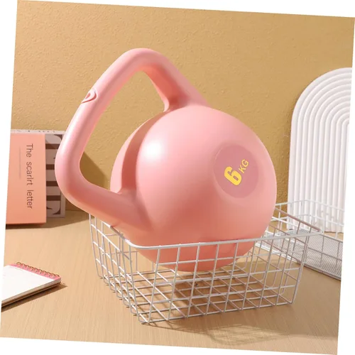 Miniatura 8 de SUPVOX Pesa rusa rellena de agua, peso de polietileno rosa para entrenamiento de fuerza y entrenamientos de gimnasio, equipo de ejercicio de agarre