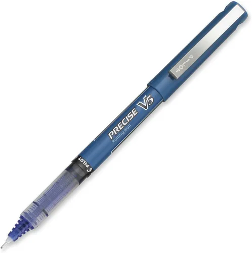 Miniatura 2 de Pilot Precise V5 Bolígrafos de bola rodante, punta extrafina, azul, paquete de 10 (35335)