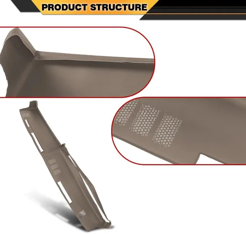 Miniatura 9 de CNNELL Cubierta de salpicadero compatible con Chevy tamaño completo GMC 1981-1987/compatible con Chevy SUV GMC 1981-1991 cubierta de tablero beige